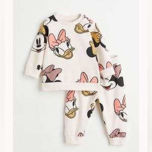 H&M Baby Girl Two-Piece Matching Disney Set